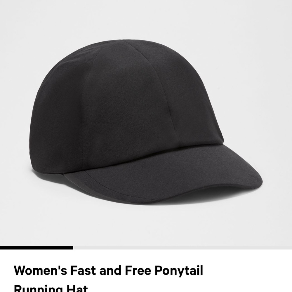 Lululemon fast and free ponytail hat NWOT